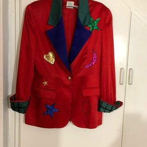 Fun blazer!! 19” shoulder 22” pit to pit